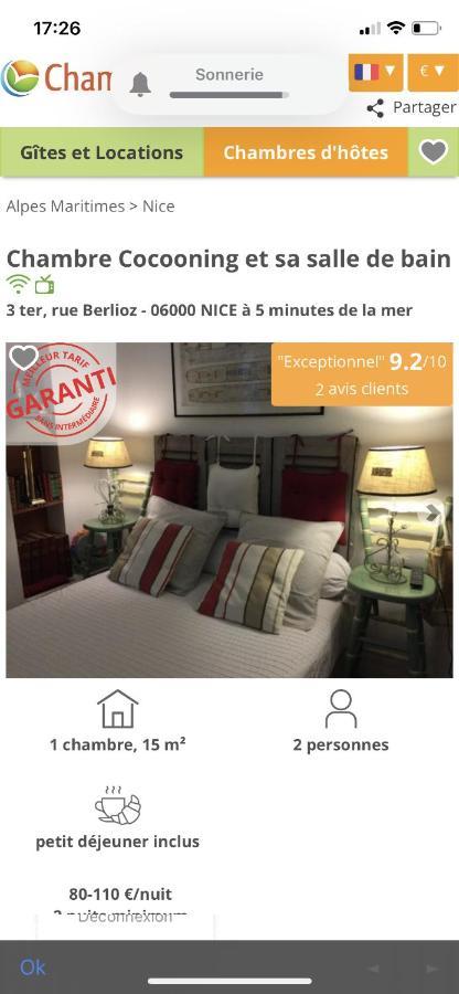 Chambre Et Salle De Bain Cocooning Labellisee Niza Exterior foto